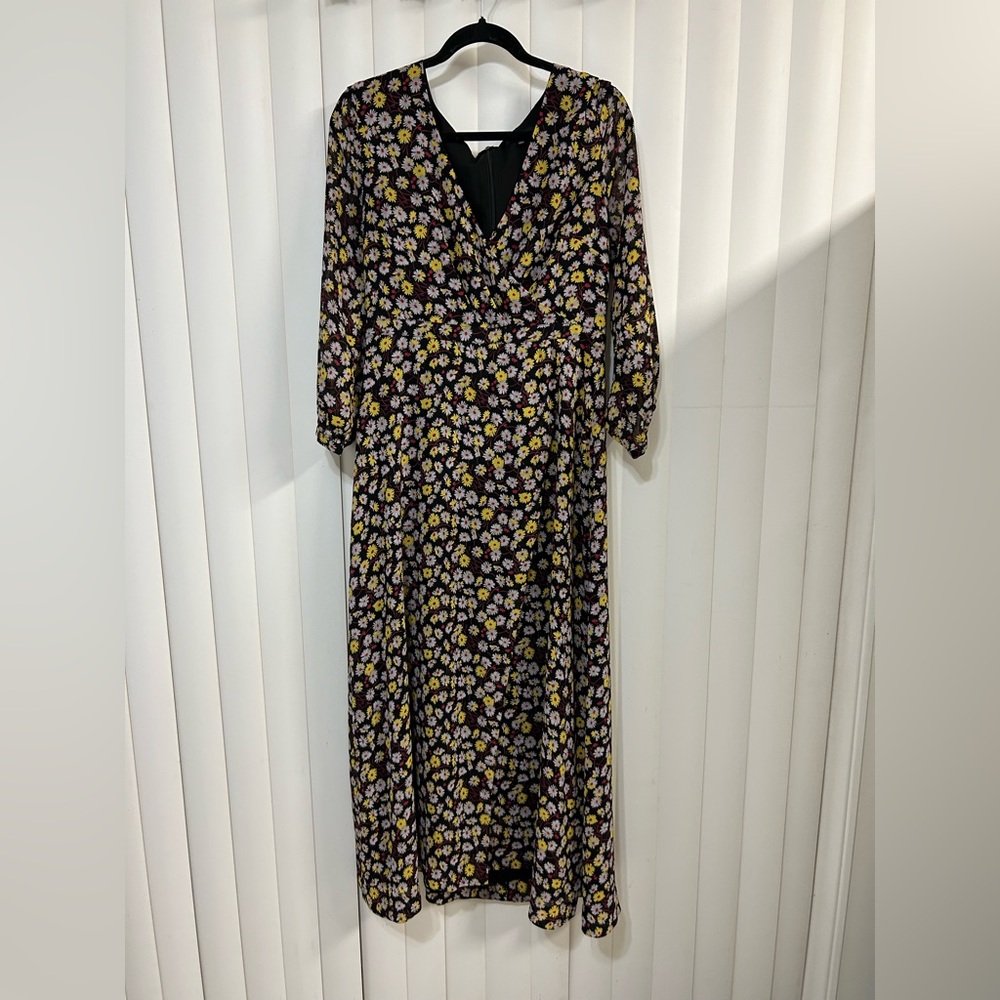 Madewell Wrap-Front Maxi Dress in French Floral